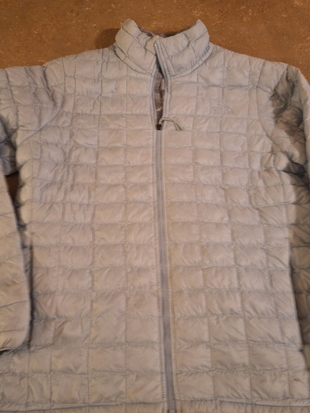 The North Face Women's Light Blue Quilted Puffer Jacket